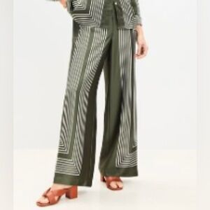Loft silk style wide leg trousers